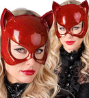 Eye Mask Cat Red