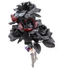 Halloween Bridal Bouquet With Black & Red Roses