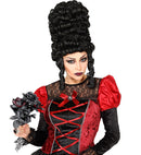 Halloween Bridal Bouquet With Black & Red Roses