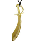 Gold Pirate Cutlass Necklace