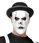Harlequin Half-Face Mask With Bowler Hat