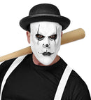 Harlequin Half-Face Mask With Bowler Hat