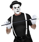 Harlequin Half-Face Mask With Bowler Hat