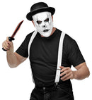Harlequin Half-Face Mask With Bowler Hat