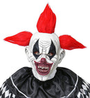 Horror Clown Full Head Mask With Hair