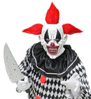 Horror Clown Full Head Mask With Hair
