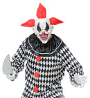 Horror Clown Full Head Mask With Hair