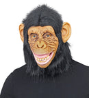 Chimpanzee Mask With Plush Fur