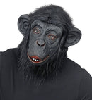 Chimpanzee Mask With Plush Fur