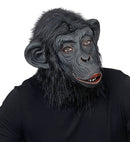 Chimpanzee Mask With Plush Fur
