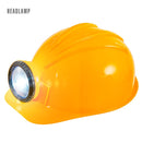 Constructor Helmet With Headlamp Hard Plastic