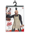 Horror Butcher  Full Head Mask With Hair, Apron 