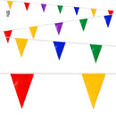 Pvc Multicolor Flag Garland 10 M - Suitable For Outdoor  20 Flags Size 20X30 Cm 