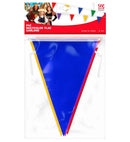 Pvc Multicolor Flag Garland 10 M - Suitable For Outdoor  20 Flags Size 20X30 Cm 