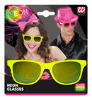 80'S Neon Yellow Glasses With Revo Lenses