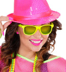 80'S Neon Yellow Glasses With Revo Lenses
