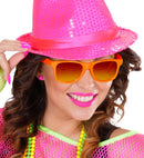 80'S Neon Orange Glasses With Revo Lenses