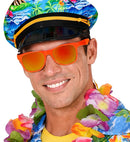 80'S Neon Orange Glasses With Revo Lenses