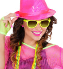 80'S Neon Glasses With Revo Lenses 4 Colors Assorted