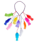 Multicolor Indian Feather Headband