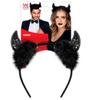 Black Sequin Horns