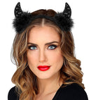 Black Sequin Horns