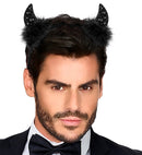 Black Sequin Horns