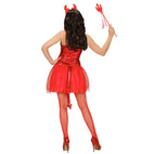 Devil Girl  Dress With Tail, Choker, Horns, Mini Pitchfork 