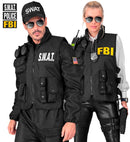 Swat | Fbi | Police Tactical Vest With 6 Removable Patches - Adult Size