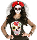 Azure Skull Gold Ring With Strass