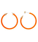 Pair Of Neon Orange Earrings