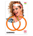 Pair Of Neon Orange Earrings