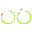 Pair Of Neon Green Earrings