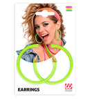 Pair Of Neon Green Earrings