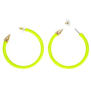 Pair Of Neon Yellow Earrings