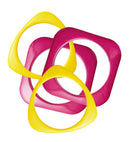 Set Of 4 Pink & Yellow Disco Bracelets