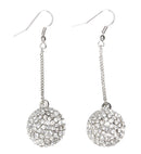 Pair Of Strass Sphere Earrings