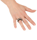 Studded Black Ring