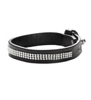 Studded Black Leather Bracelet