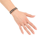 Studded Black Leather Bracelet
