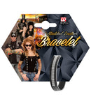 Studded Black Leather Bracelet