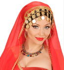 Gold Necklace With Colored Gems