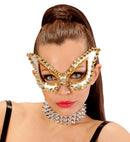 Unisex Silver Studded Cat Eye S&M Eyemask