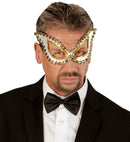 Unisex Silver Studded Cat Eye S&M Eyemask