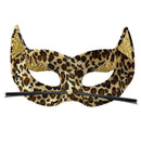 Velvet Leopard Eyemask With Gold 