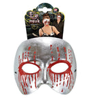 Unisex Silver Psycho Mask With Red  Bleeding Eyes