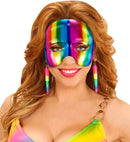 Unisex Metallic Rainbow Chinless Mask