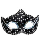 Black Rialto Eyemask With Holographic Sequin