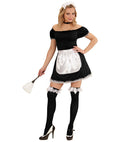 French Maid  Dress, Apron, Choker, Headpiece 