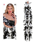 Bicolor Feather Boa Black/White - 1,80 M - 50 G